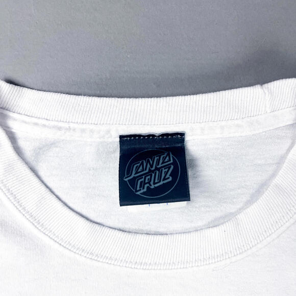 Y2K Santa Cruz White Graphic Pocket T-Shirt - Picture 7 of 8